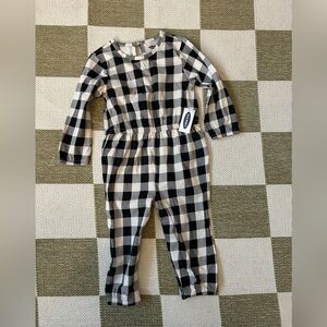 NWT old navy toddle girls checkered romper 18-24 months
